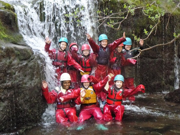 Gorge walking group